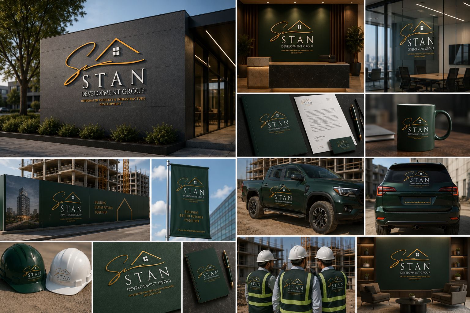 Stan Development Group brand collateral